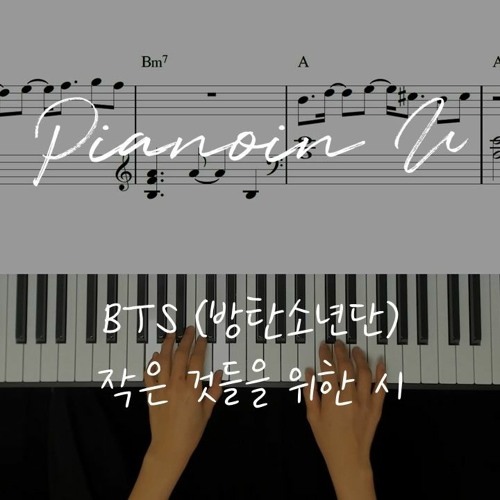 BTS (방탄소년단) '작은 것들을 위한 시 (Boy With Luv) (feat. Halsey)' Piano Cover Sheet