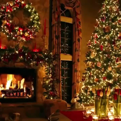 The Best Classic Christmas Songs With A Fireplace And Christmas Tree 2 Hours