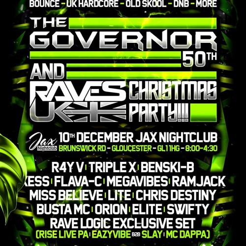 5.12.22 EVENT PROMO FOR THE EVENT ON 10TH DEC RAVES UK JAX NIGHTCLUB GLOUCESTERSHIRE GOUVS 50TH