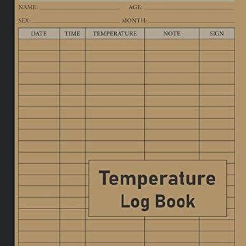 Read Book Pdf Temperature Log Book Simple Body Temperature Log Book and Medical Tracker