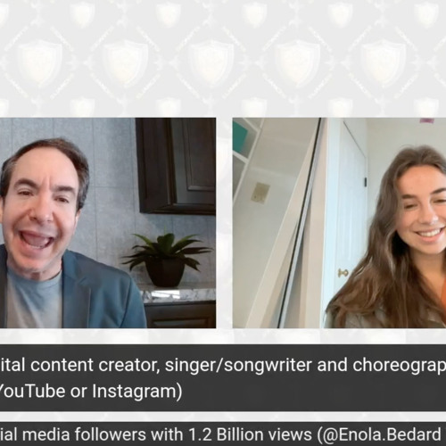 Enola Bedard Digital content creator singer songwriter and choreographer 16 Million followers with 1.2 Billion views
