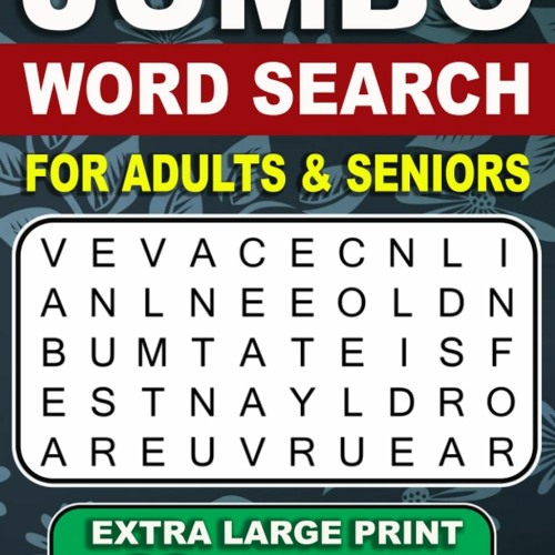 EBOOK pdf ✨ Jumbo Word Search For Adults & Seniors Extra Large Print Word Search 50 Themed Word