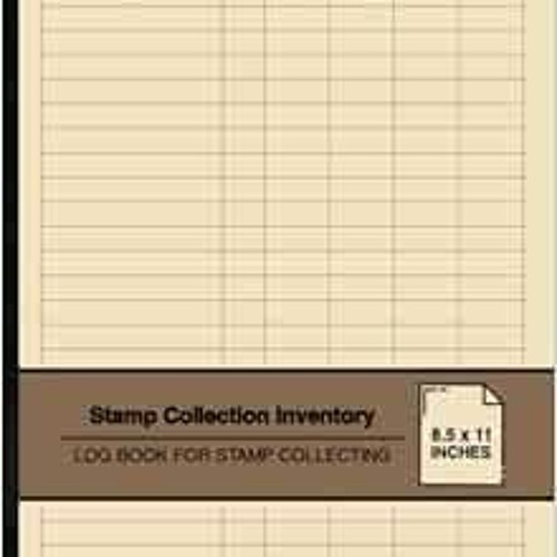 Get PDF Stamp Collection Inventory Log Book For Stamp Collecting For Stamp Collectors Large by