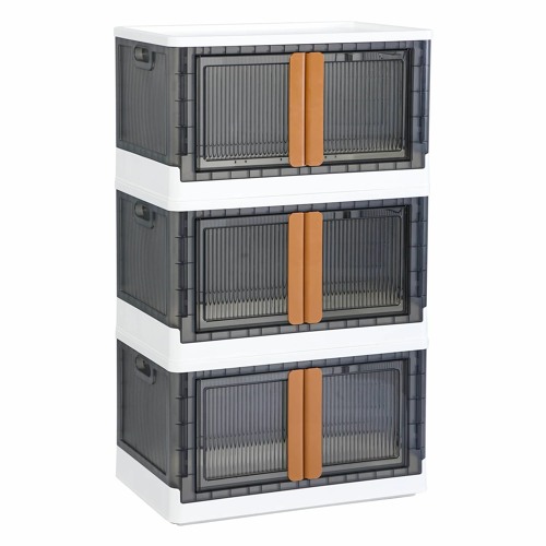 BEST PRODUCT HAIXIN Storage Box with Lid 72 L Boxes Storage Boxes Plastic Box Stacking Boxes