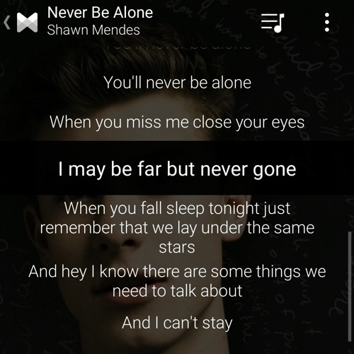 Never Be Alone - Shawn Mendes(Rif Ald Cover) at Here's a short cover of shawn mendes song just like the title says it's Never Be Alone