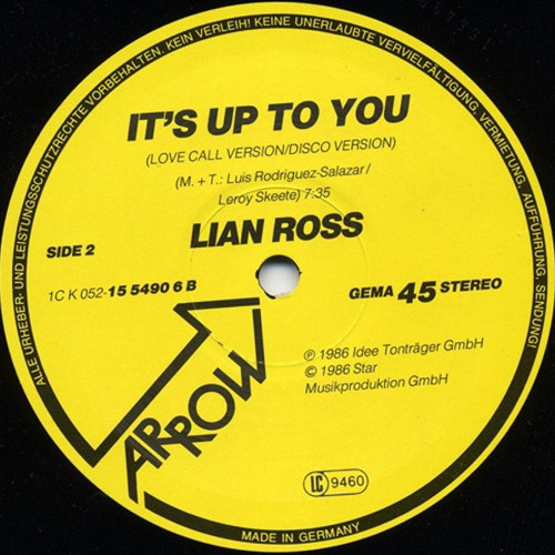 It's up to you (Love Call Version Disco Version) (1986)