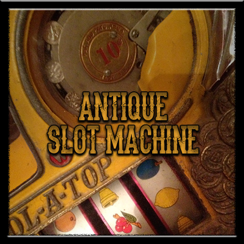 Antique Slot Machine - T3 - Playing Slot Machine & Coins Emptying Internally