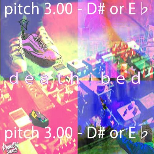 death bed (Feat. Powfu & Beabadoobee) Shoegaze Song (pitch 3.00 - D or E♭)