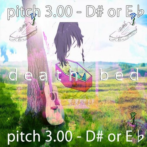 death bed (Feat. Powfu & Beabadoobee) Indie Folk Song (pitch 3.00 - D or E♭)