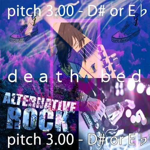 death bed (Feat. Powfu & Beabadoobee) Alternative Rock Song (pitch 3.00 - D or E♭)
