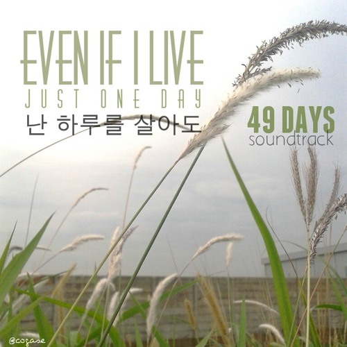 Ost 49 Days - Jo Hyun Jae - Even If I Live Just One Day (단 하루를 살아도) cover by cogase