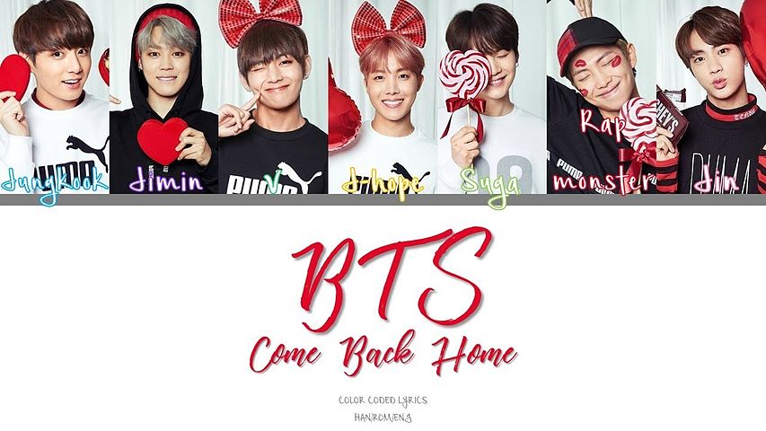 BTS - Come Back Home (Color Coded Han Rom Eng Lyrics) correction in subs