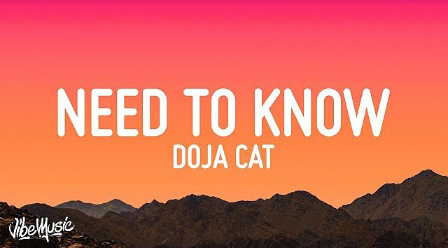 Doja Cat - Need To Know (Lyrics)(MP3 160K)