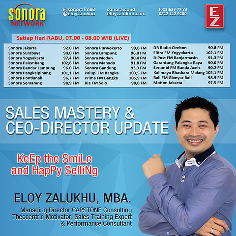 11 (06112013) Eloy Zalukhu - Talkshow Sonora (The Eight Steps To Create Sales Special Force) Part 1)