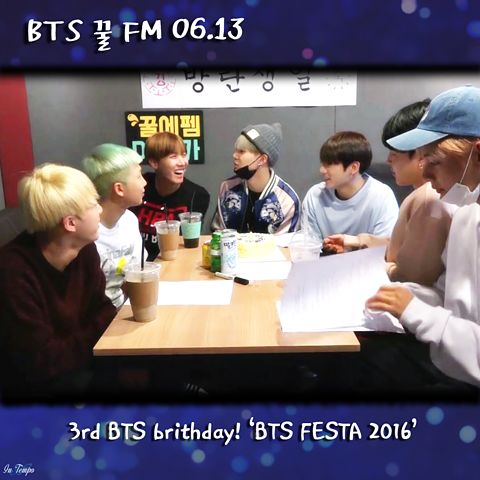BTS 꿀 FM 06.13 3rd BTS birthday BTS FESTA 2016cj