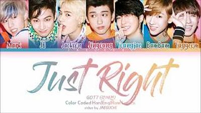 GOT7 (갓세븐) - Just Right (딱 좋아) (Color Coded Lyrics 70K)