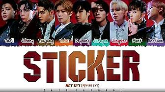 NCT 127 - STICKER Lyrics Color Coded Han Rom Eng